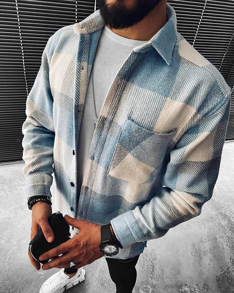 Long-Sleeve Casual Shirt - Cardigan