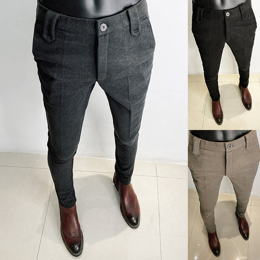 Pencil cut suit Pants - cotton blend