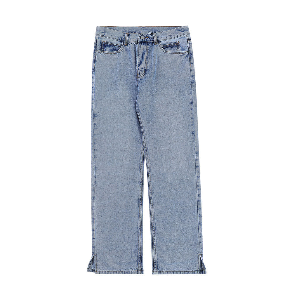 Washed Raw Edge Jeans