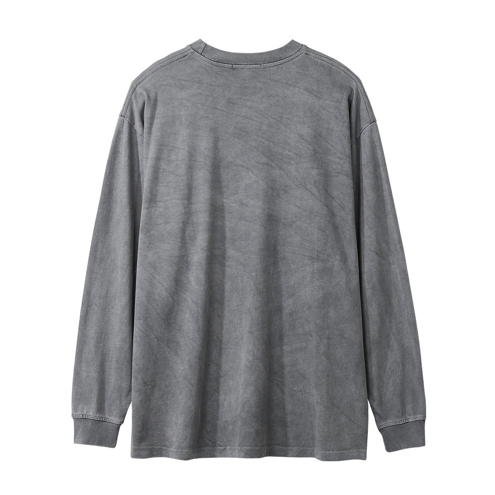 Washed Old Long-sleeved T-shirt