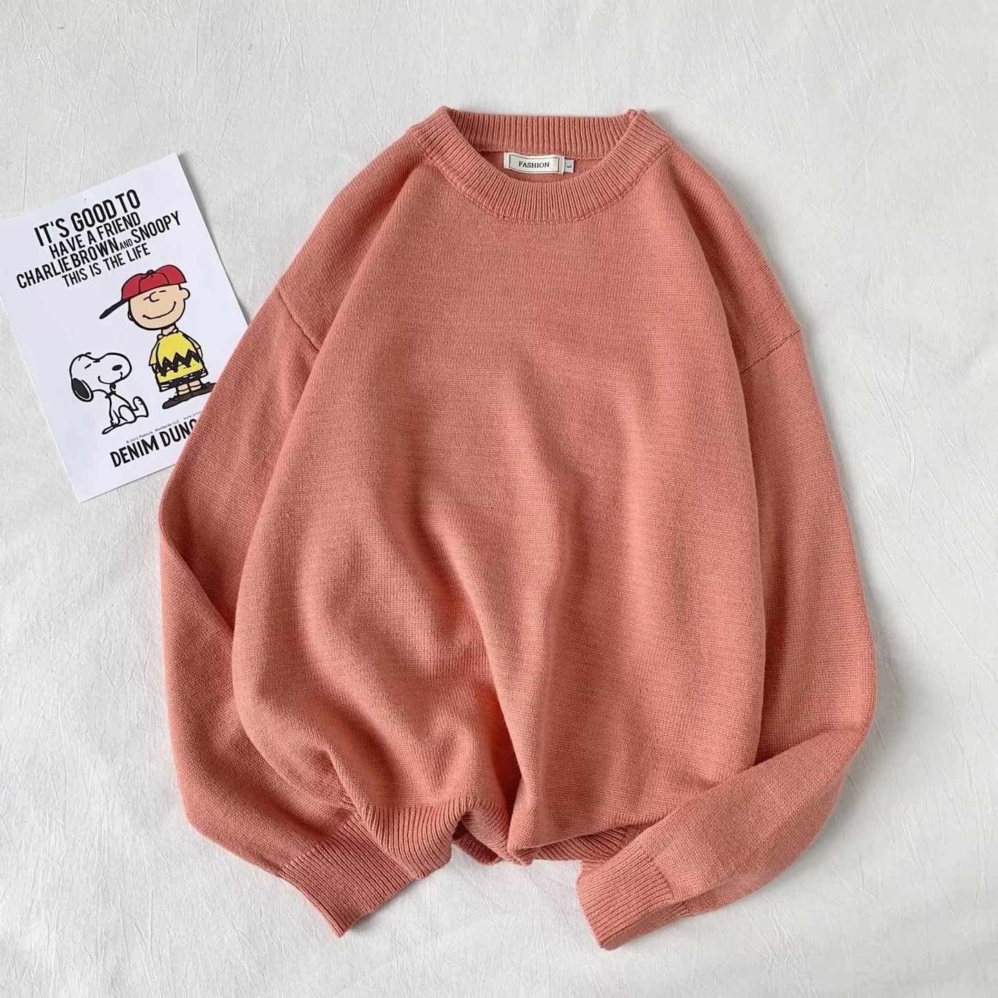 Round Neck All-matching Loose Casual Sweater