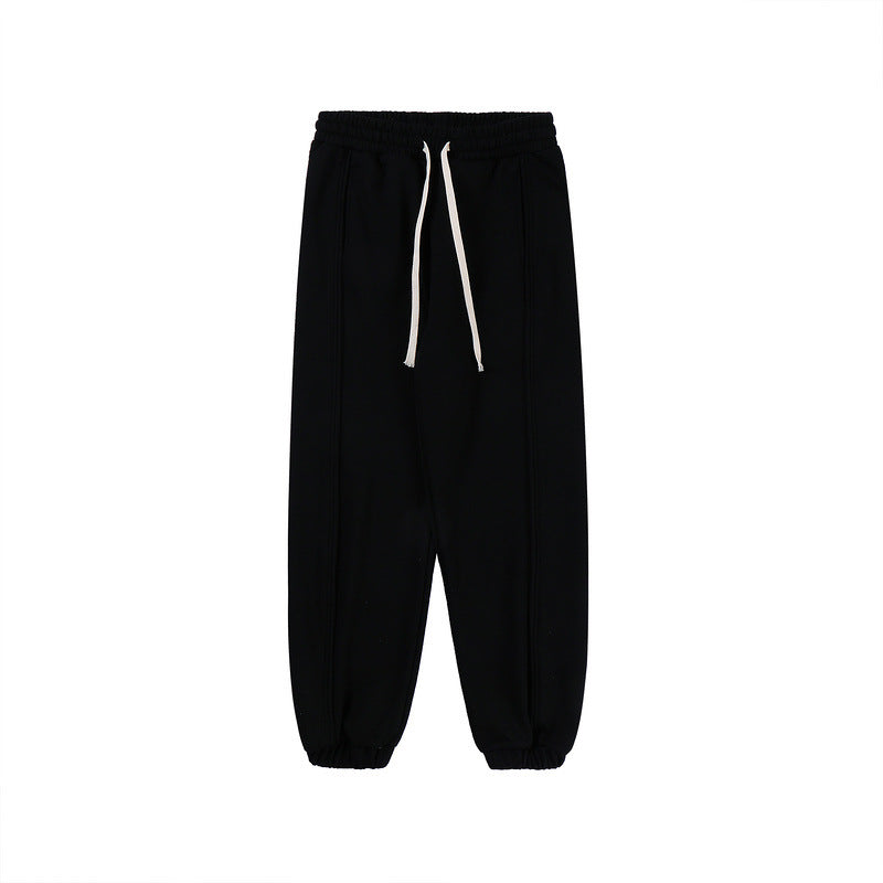 Sporty Elastic Waist Lace Up Lounge Pants