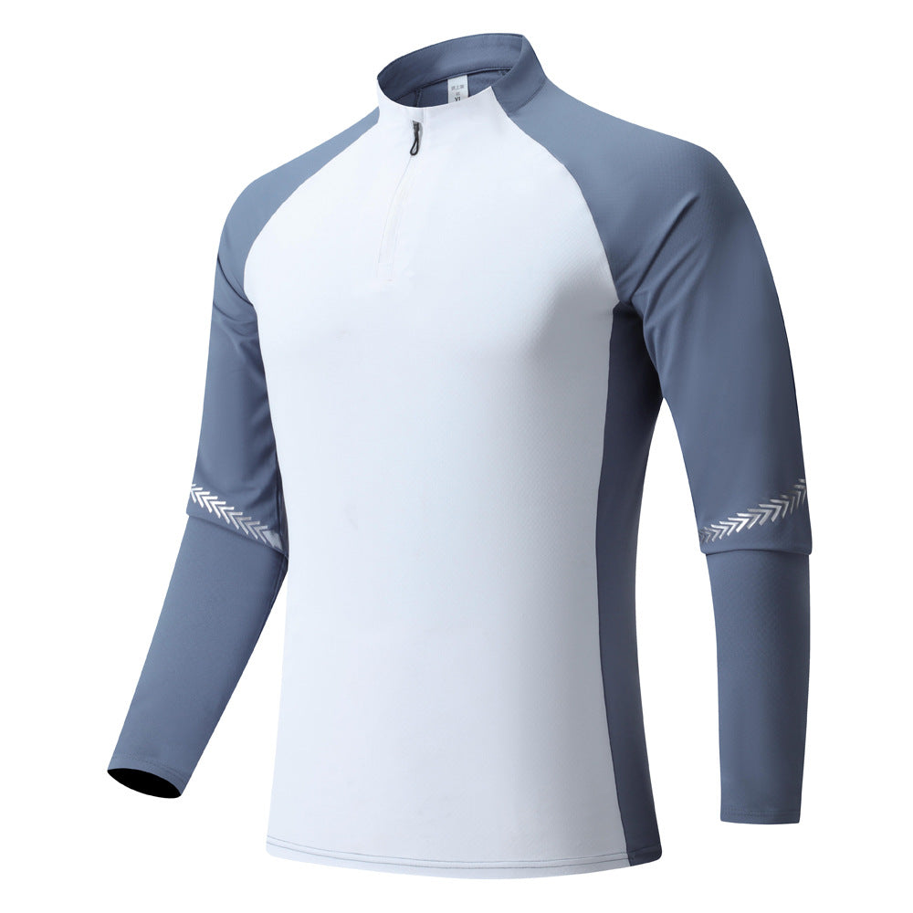 Stand Collar Half Zip Training T-Shirt