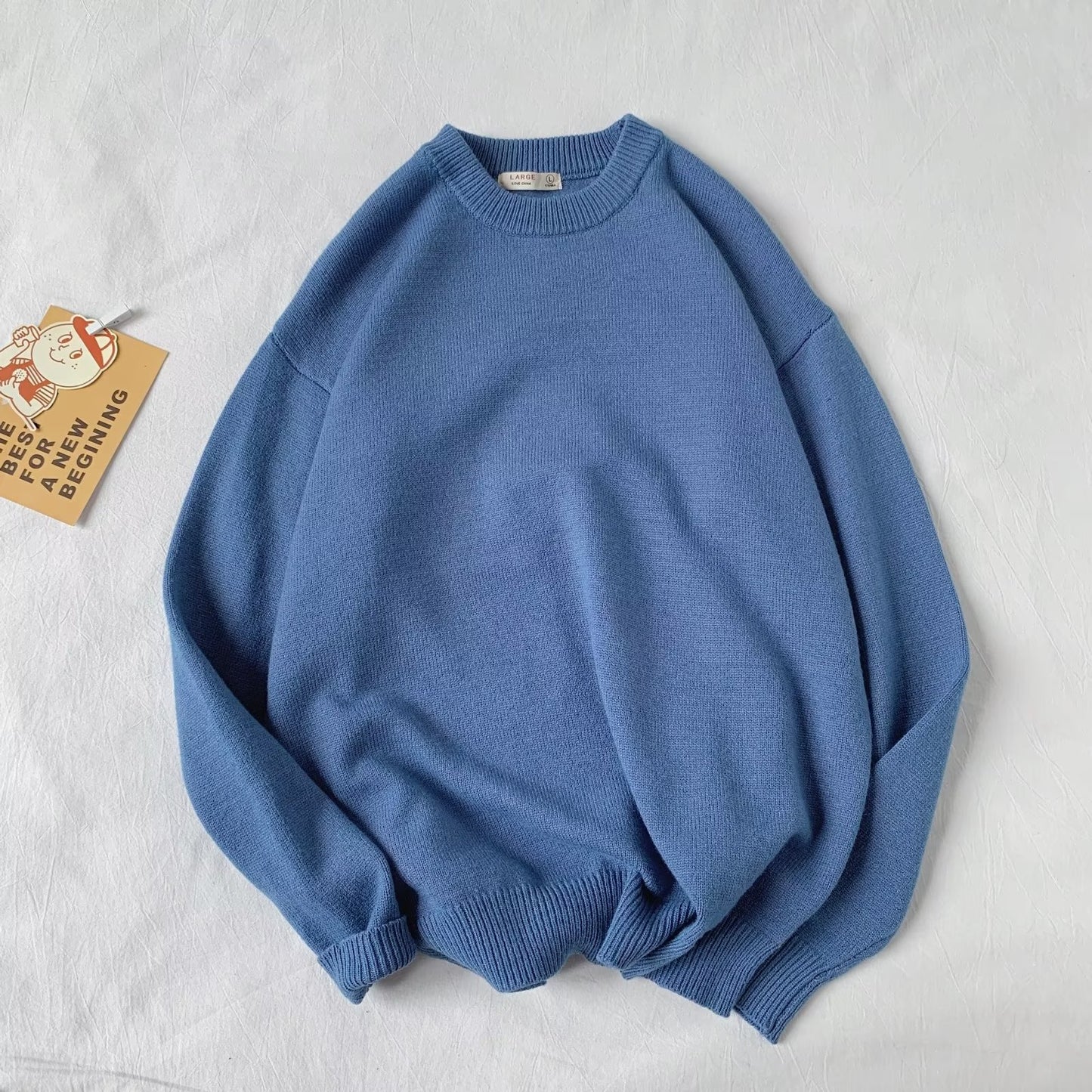 Round Neck All-matching Loose Casual Sweater