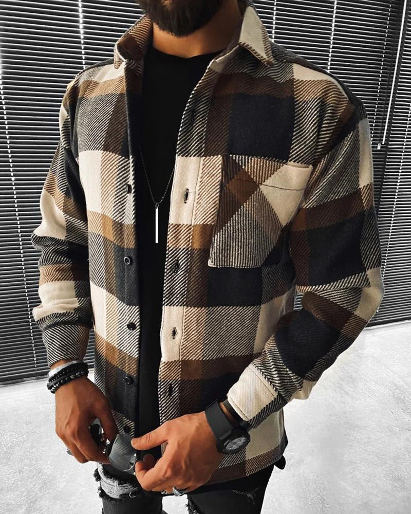 Long-Sleeve Casual Shirt - Cardigan