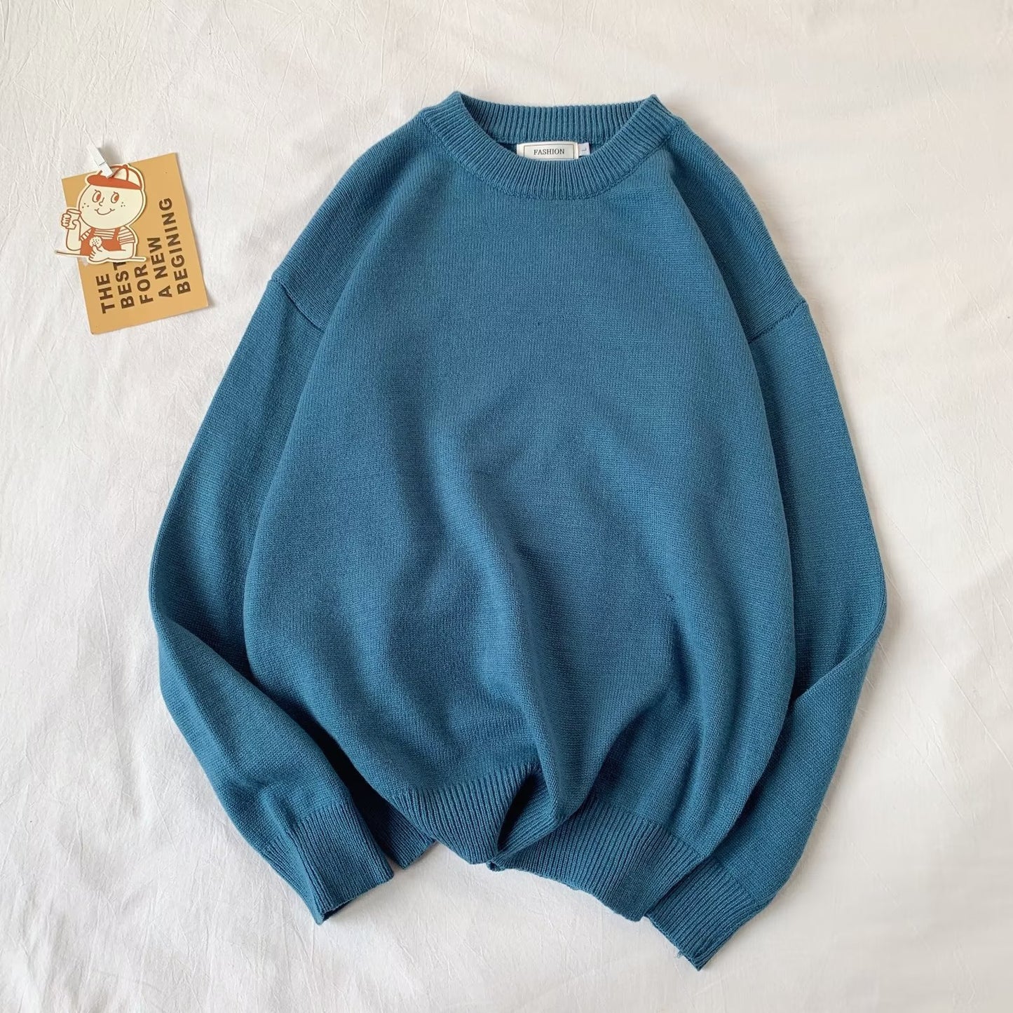 Round Neck All-matching Loose Casual Sweater