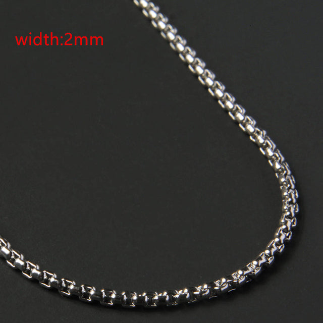 Less Steel Figaro Chain Necklace