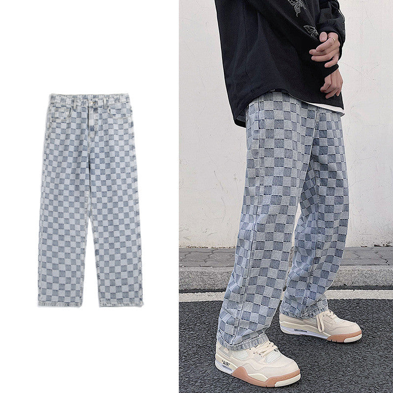 Denim Jeans Wide Leg Skateboard - Pants