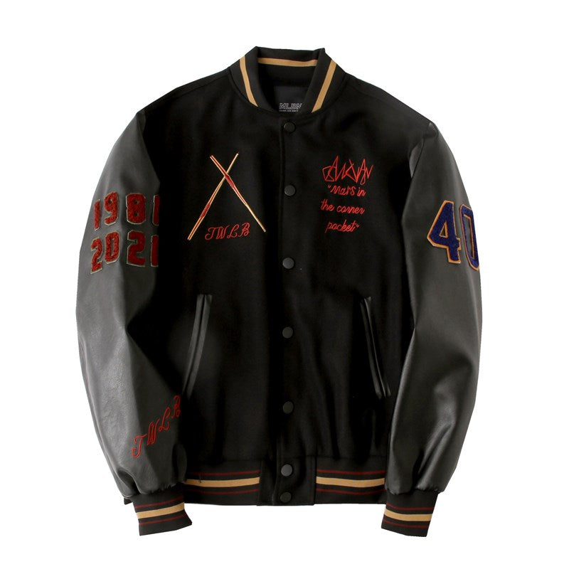 Woolen Street Letterman Jacket