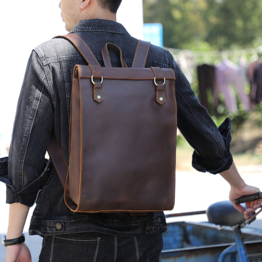 Cowhide backpack Bag Leather