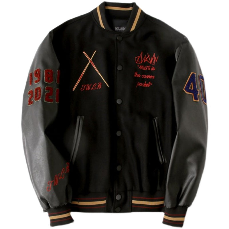 Woolen Street Letterman Jacket