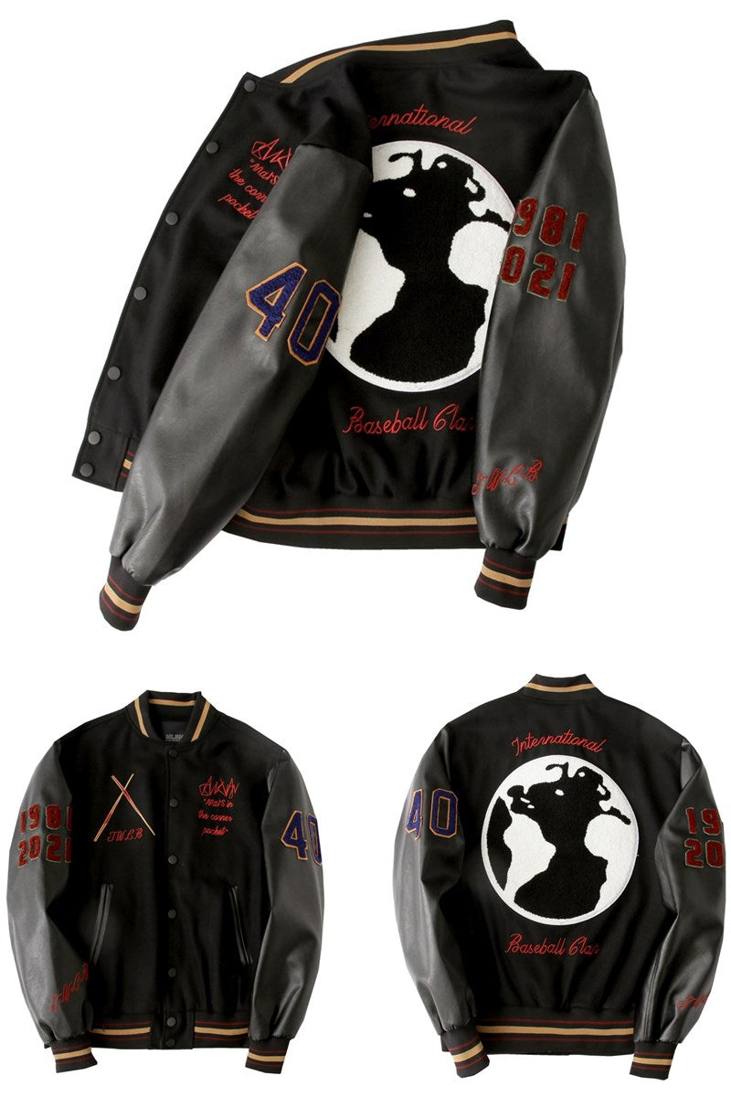 Woolen Street Letterman Jacket