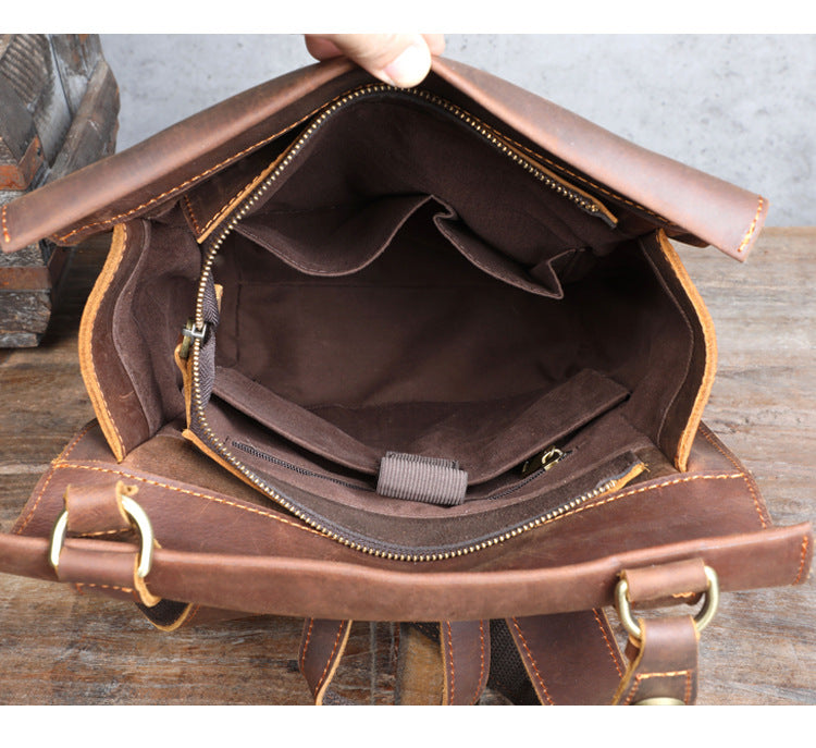 Cowhide backpack Bag Leather