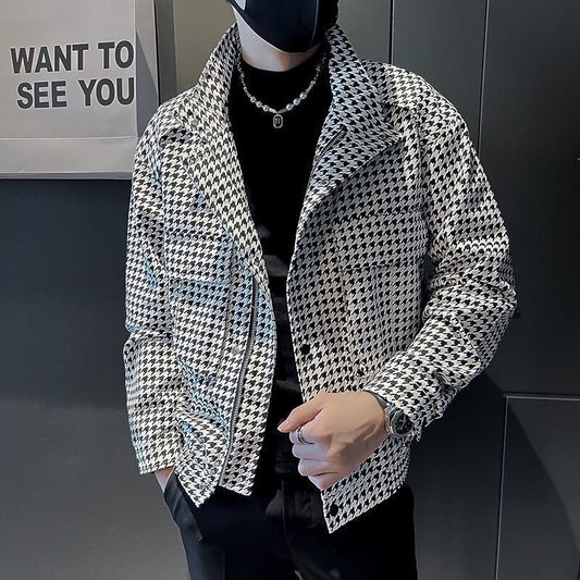 Houndstooth Coat - Jacket