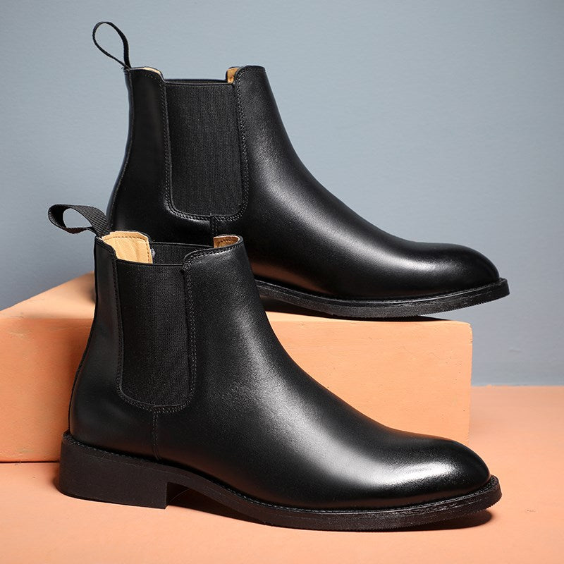 Elegant PU Leather Boots