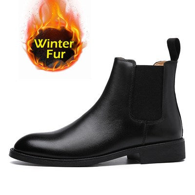 Elegant PU Leather Boots